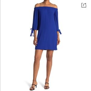 NWT Vince Camuto Crepe Off-the-Shoulder Dress